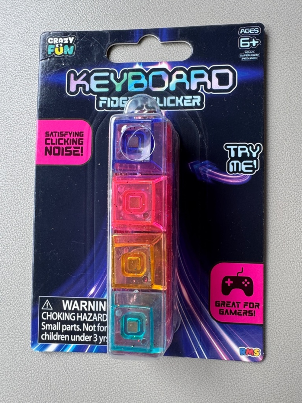 Kids Keyboard Fidget Clicker - Multicolor